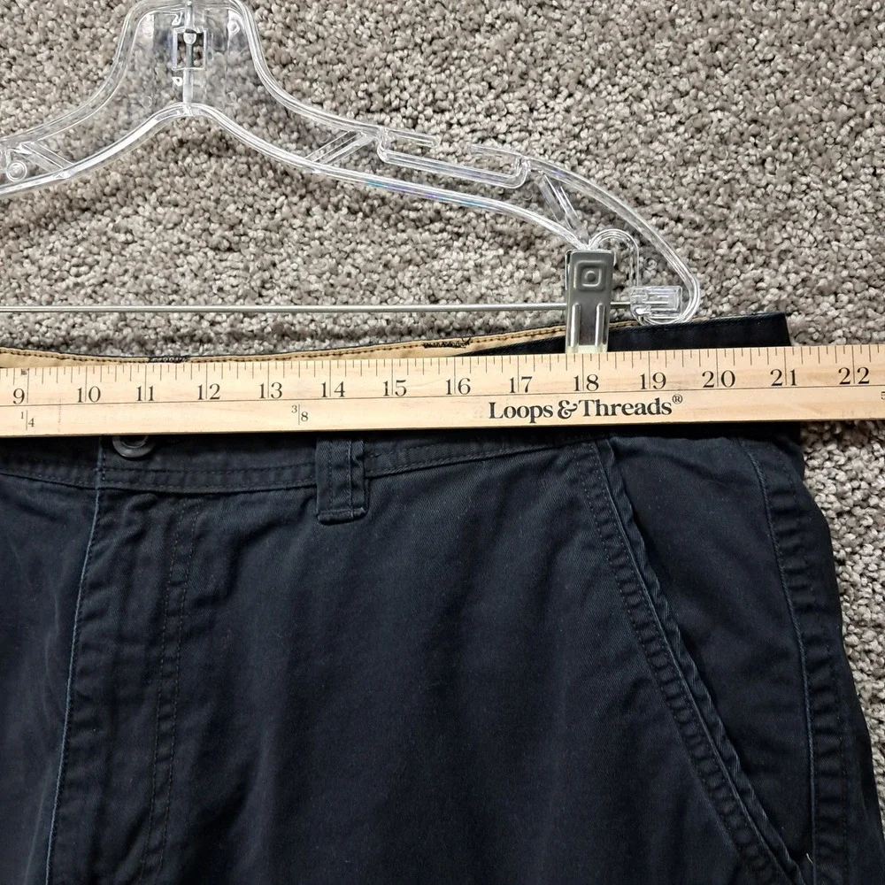 St Johns Bay Mens Navy Blue Cotton Cargo Shorts Size 42 Utility‎ Outdoor Summer